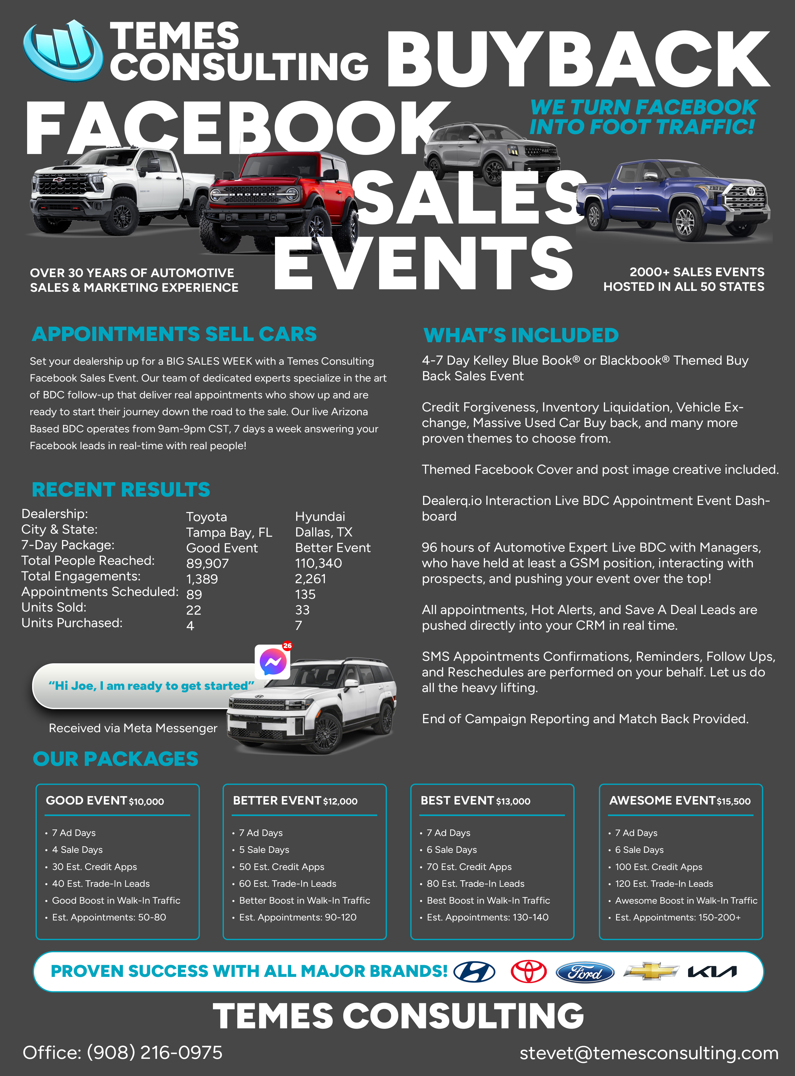 Temes Consulting Facebook Sales Events sell sheet